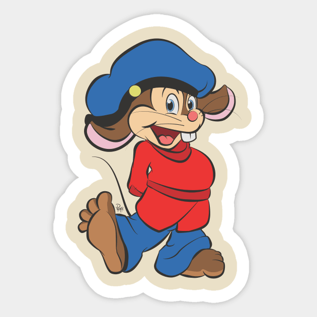 Fievel Goes Dizney Sticker by TyrannosaurusRy